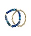 Jamie Bracelet Set - Dark Blue Mix