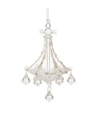 7” Glass Chandelier Ornament