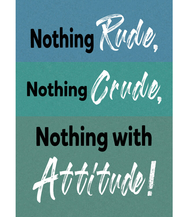 Nothing Rude Crude Greeting Card