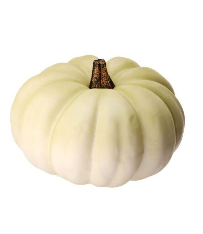 12"LX12"W"X8.5"H LATEX HARVEST VINE CREAM PUMPKIN