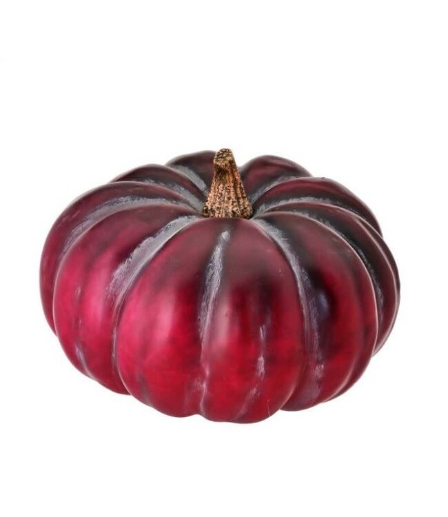 12"LX12"W"X8.5"H LATEX HARVEST VINE PLUM PUMPKIN