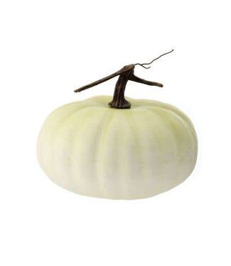 9"X5" LATEX HARVEST PUMPKIN W/VINE CREAM