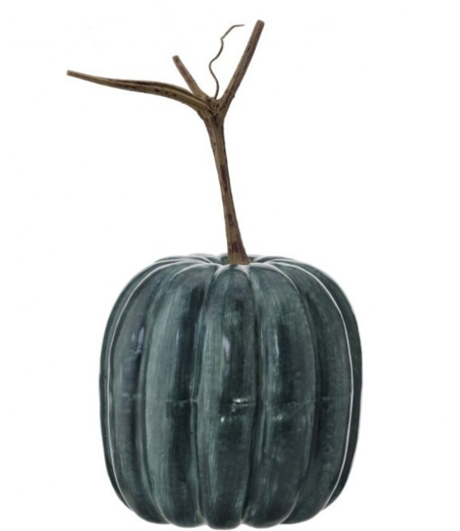 7.5"LX7.5"WX6"H LATEX HARVEST VINE PUMPKIN BLUE