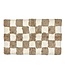 MACKENZIE CHILDS Checkerboard Taupe Bath Rug