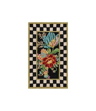 MACKENZIE CHILDS 3’ X 5’ Flower Market Washable Rug
