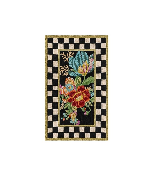 MACKENZIE CHILDS 3’ X 5’ Flower Market Washable Rug