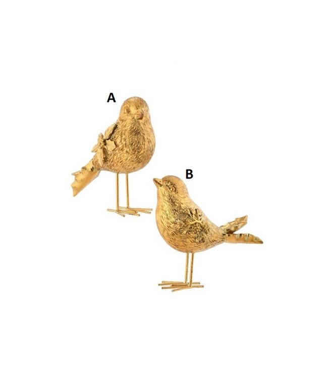 6" Resin Holiday Bird