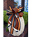 Orange & Black Striped Bow
