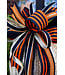 Orange & Black Striped Bow