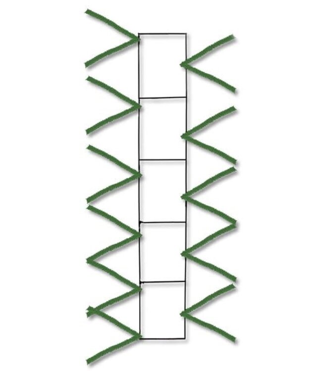 22"Lx4"W Wire Work Pencil Rail