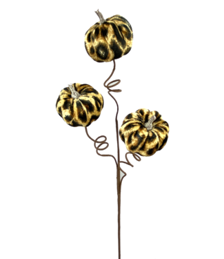 Fabric Cheetah Pumpkin Pick