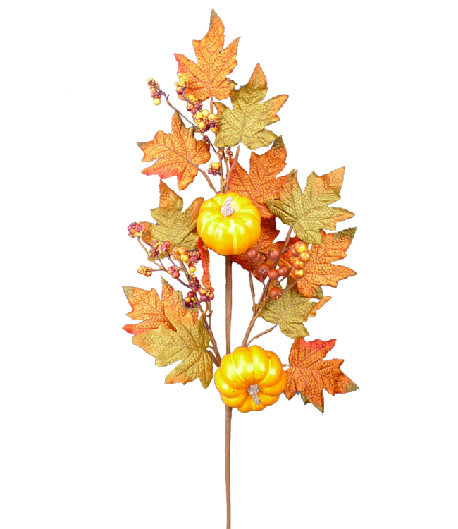 Pumpkin Berry Spray 28"