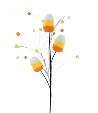 Chenille Candy Corn Spray