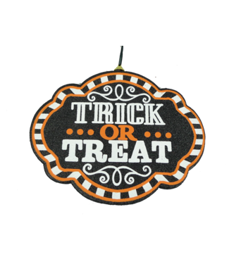 Orn Trick Or Treat Sign