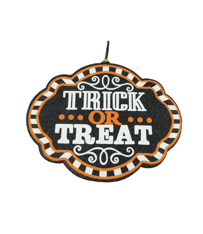 Orn Trick Or Treat Sign