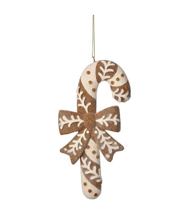 6" Resin Candy Cane Ornament