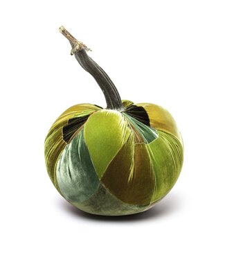 HOT SKWASH Small Patchwork Velvet Pumpkin