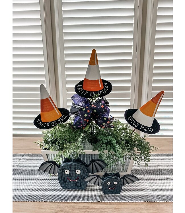 THE ROUND TOP COLLECTION Candy Corn Witch Hat