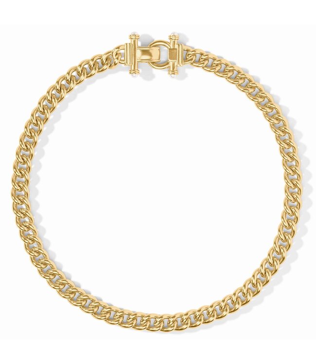 JULIE VOS Dolce Demi Link Necklace Pearl