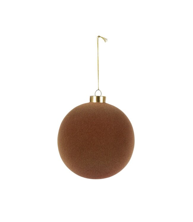 Chestnut Flocked Ornament