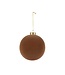 Chestnut Flocked Ornament