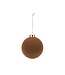 Chestnut Flocked Ornament