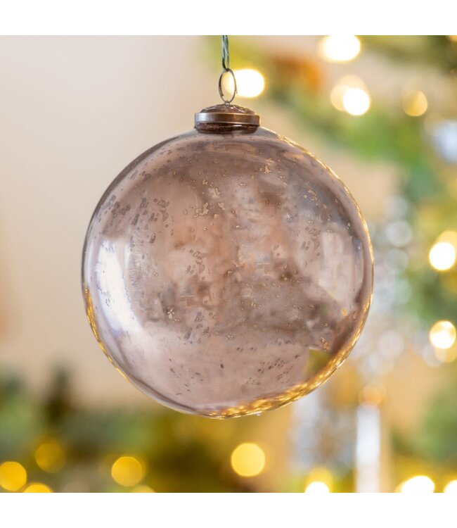 Shiny Champagne Glass Ball Ornament