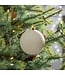 4.75" Taupe Flocked Ornament