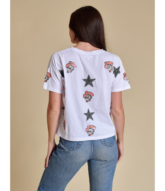 The All Over Sequin Boxy Tee