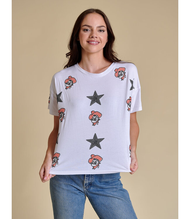 The All Over Sequin Boxy Tee