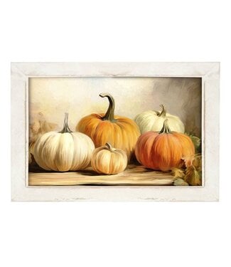 Pumpkins On A Table