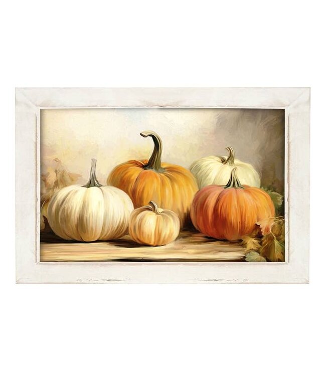 Pumpkins On A Table