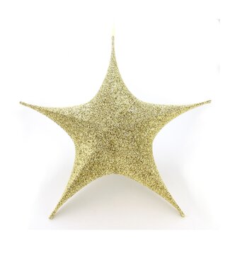 43.25" Folding Star Christmas Ornament, Gold
