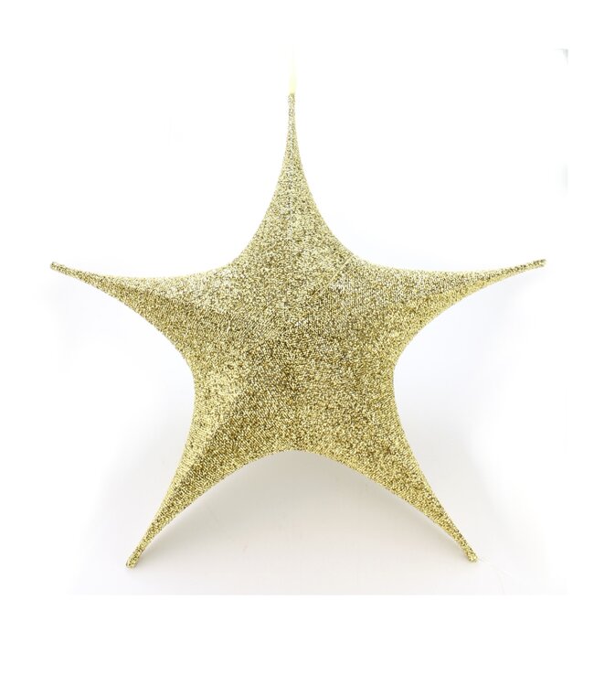 43.25" Folding Star Christmas Ornament, Gold