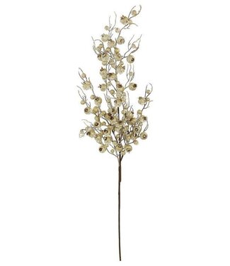32” Frosty Metallic Crabapple Spray X6, Gold