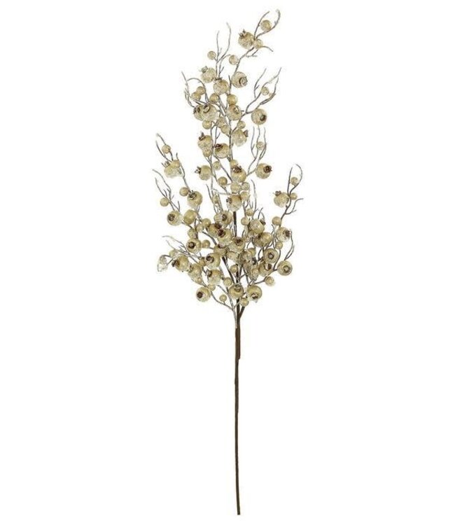 32” Frosty Metallic Crabapple Spray X6, Gold