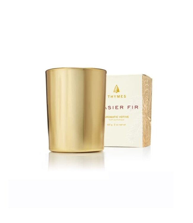 Frasier Fir Votive Candle - Gold