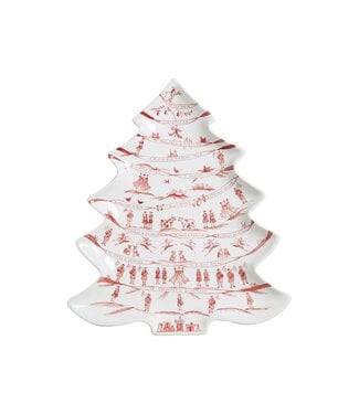 JULISKA CE Winter Frolic Ruby Tree Platter