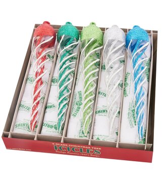 Holiday Splendor 5 Count 8.5" Glass Icicles