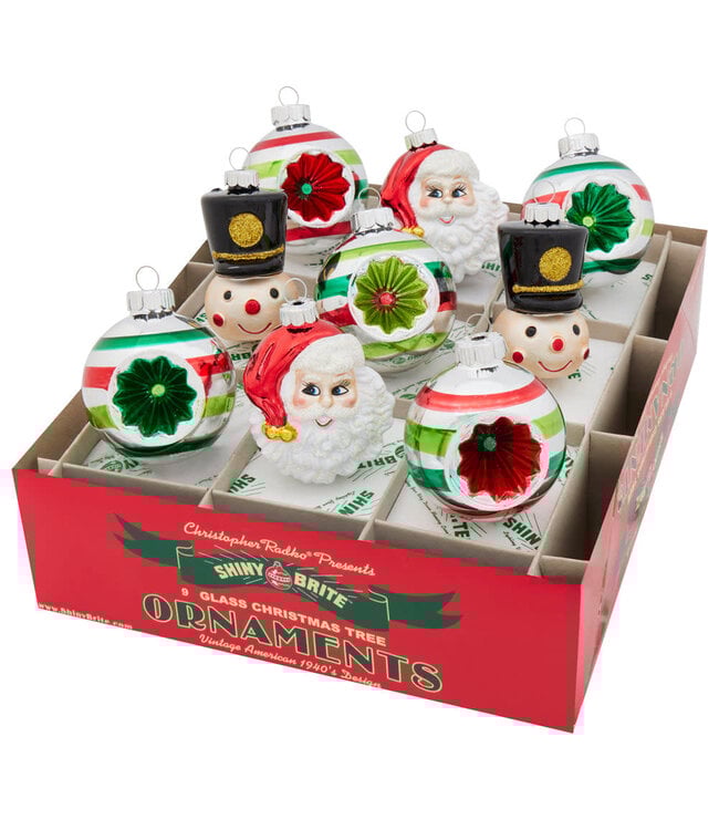 Holiday Splendor 9 Count 2.5" Reflector  Rounds & Figures