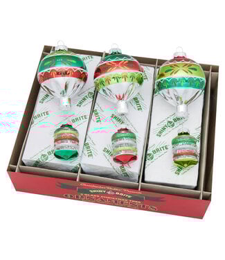 Holiday Splendor 3 Count 7" Decorated  Shapes