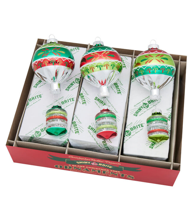 Holiday Splendor 3 Count 7" Decorated  Shapes