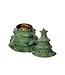 JULISKA Berry & Thread Christmas Tree Cookie Jar With Lid - Basil