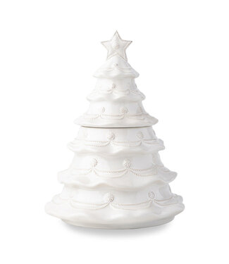 JULISKA Berry & Thread Whitewash Christmas Tree Cookie Jar