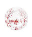 JULISKA Country Estate Winter Frolic Dessert/Salad Plate Ruby