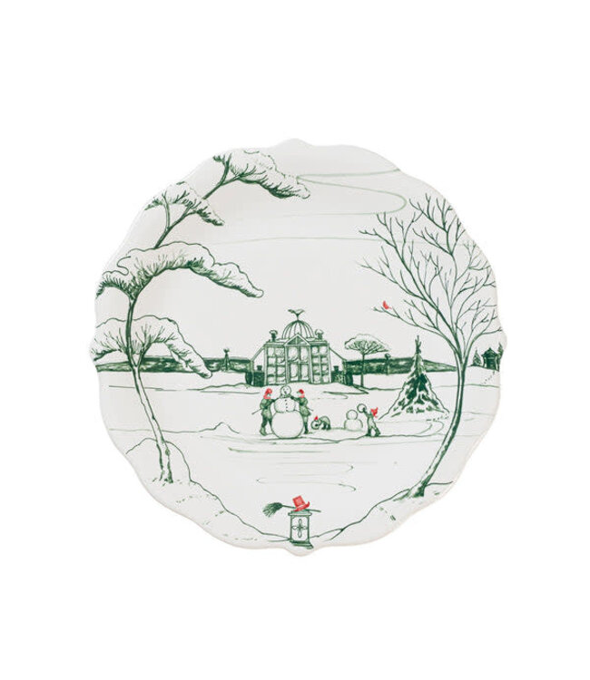 JULISKA Country Estate Winter Frolic Party Plate - Evergreen