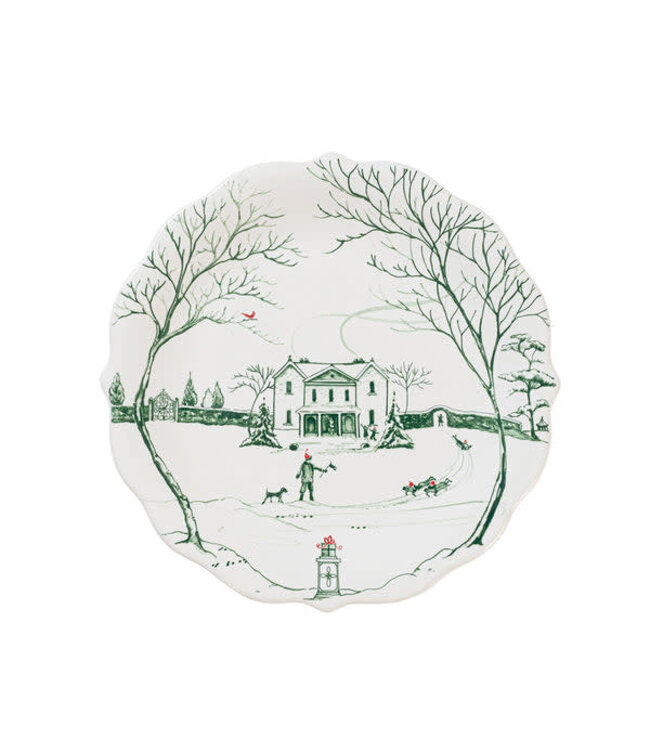 JULISKA Country Estate Winter Frolic Party Plate - Evergreen
