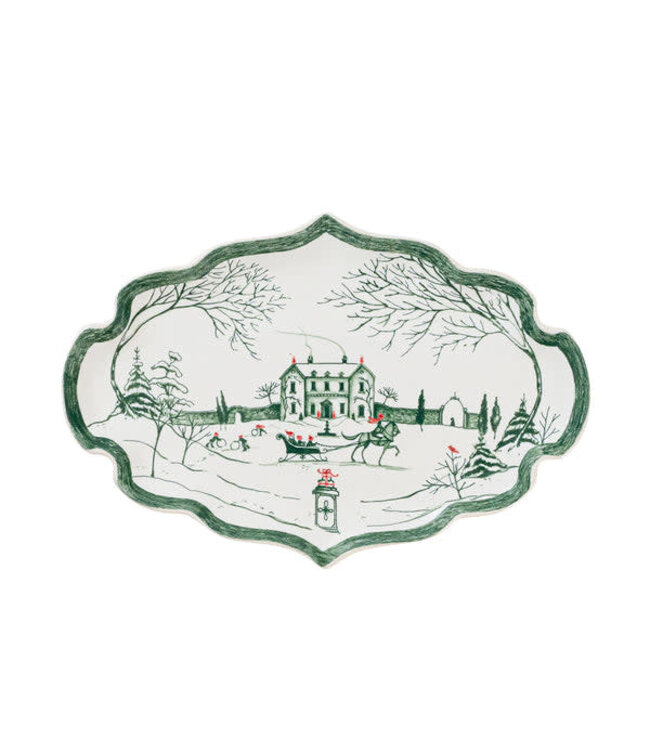 JULISKA Country Estate Winter Frolic 7" Tray- Evergreen