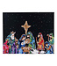 Nativity At Night Small Canvas