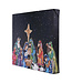 Nativity At Night Small Canvas